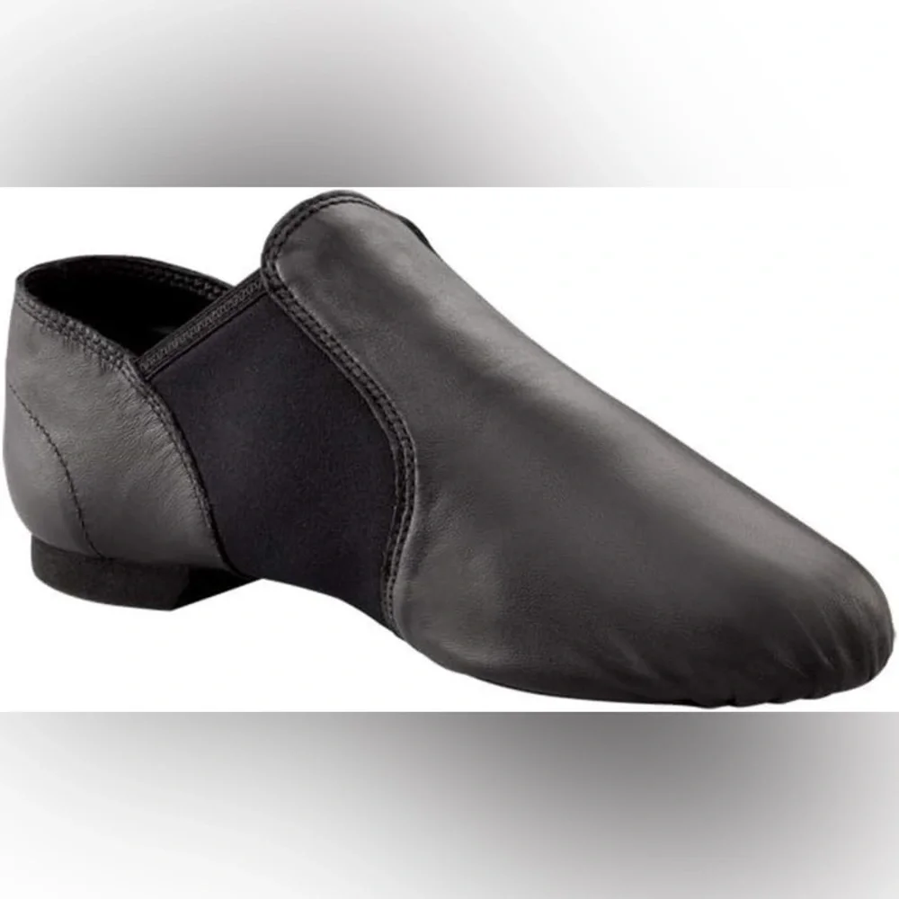 Capezio E Series Jazz Slip On Black Dance Shoes Size 8 New